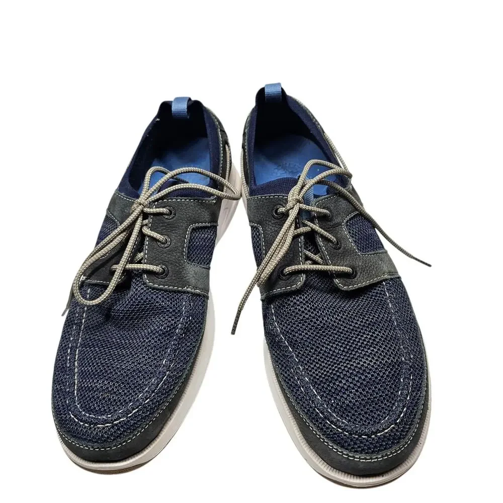 Dockers Men's Vaughan Boat Shoes Blue and Gray Size 10.5 M.